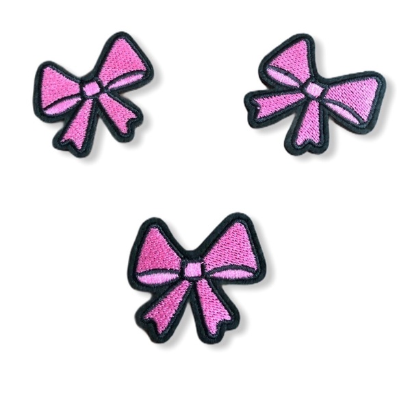 3 Bow Bundle Embroidery Iron On Sew On Patch DIY - Picture 1 of 4
